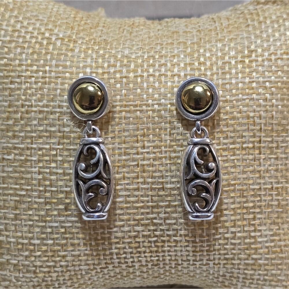 Brighton Mixed Metals Dangle Earrings - Picture 2 of 4